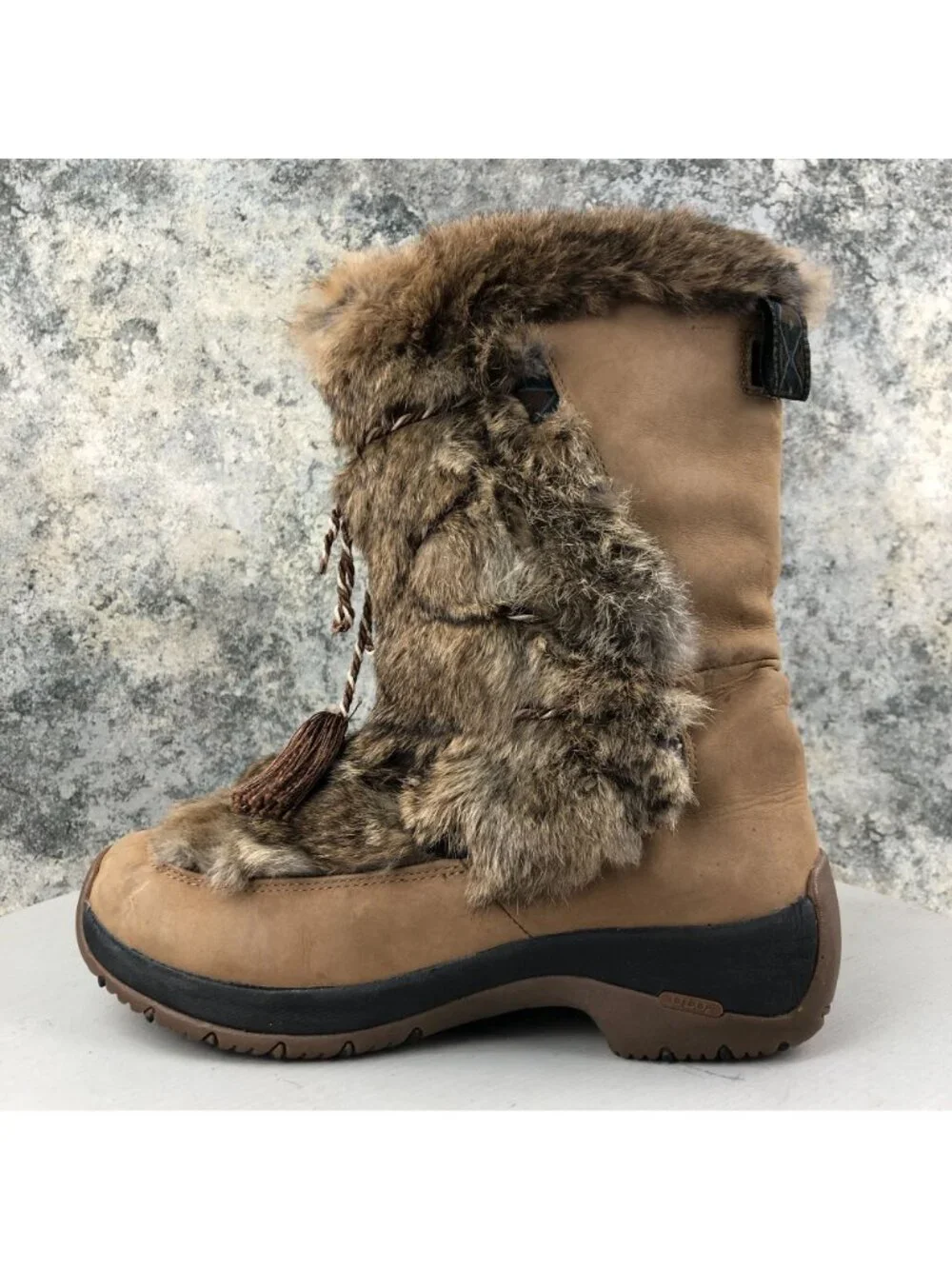 Ulu Women's Size 7 Brown Leather Waterproof Primaloft Lace-Up Winter Boots FAIR